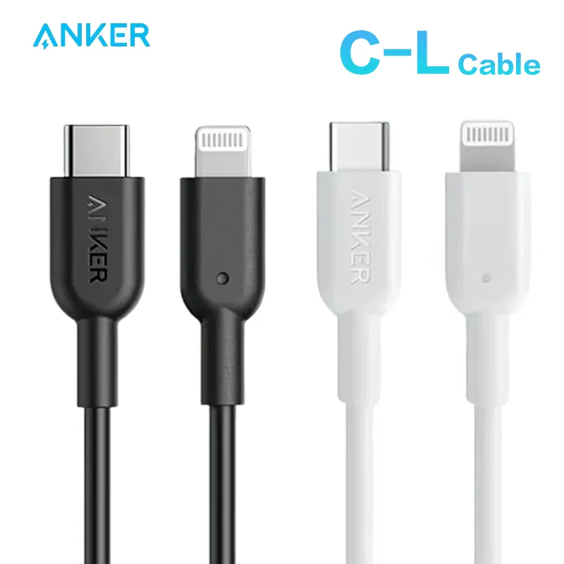 

Кабель Anker Powerline II USB C-Lightning, 3A, быстрая зарядка, сертифицированный MFi, для iPhone 14, 13, 12, 14 Pro Max, кабель для синхронизации данных