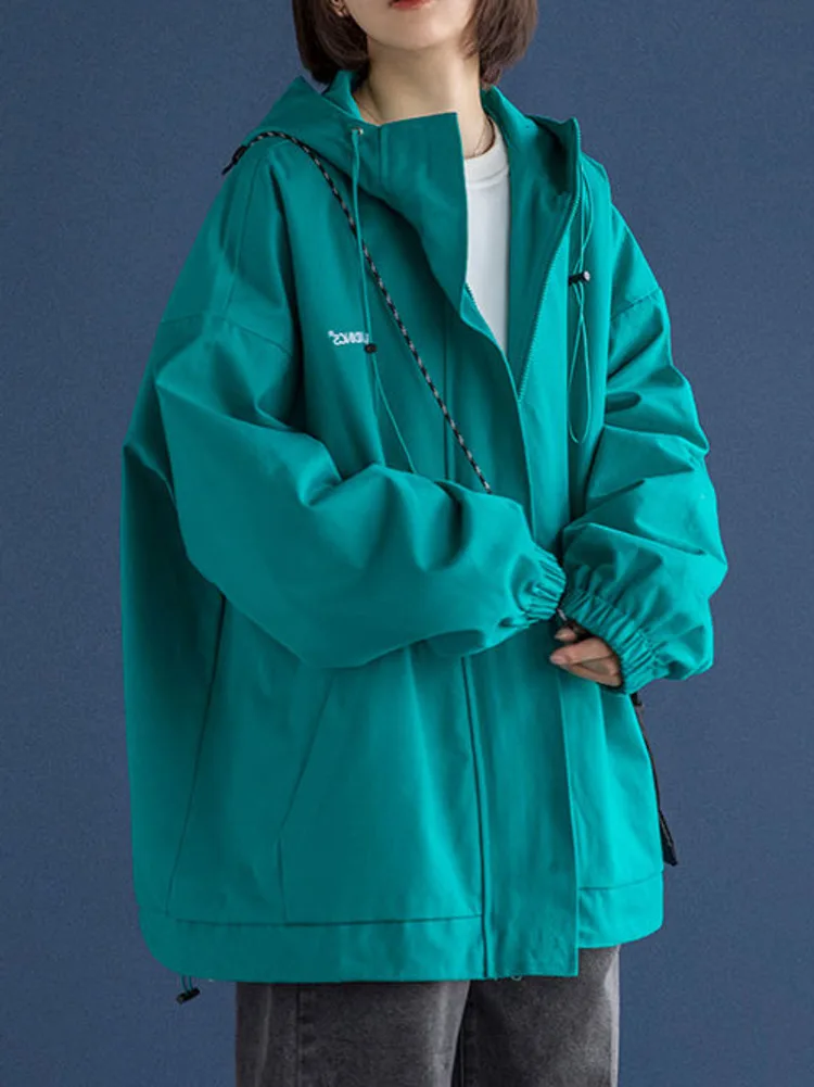 Outdoor Gorpcore Jackets Women Harajuku Green Y2k Windbreaker Streetwear Coats Oversized Vintage Jacket Trending Coat Couple