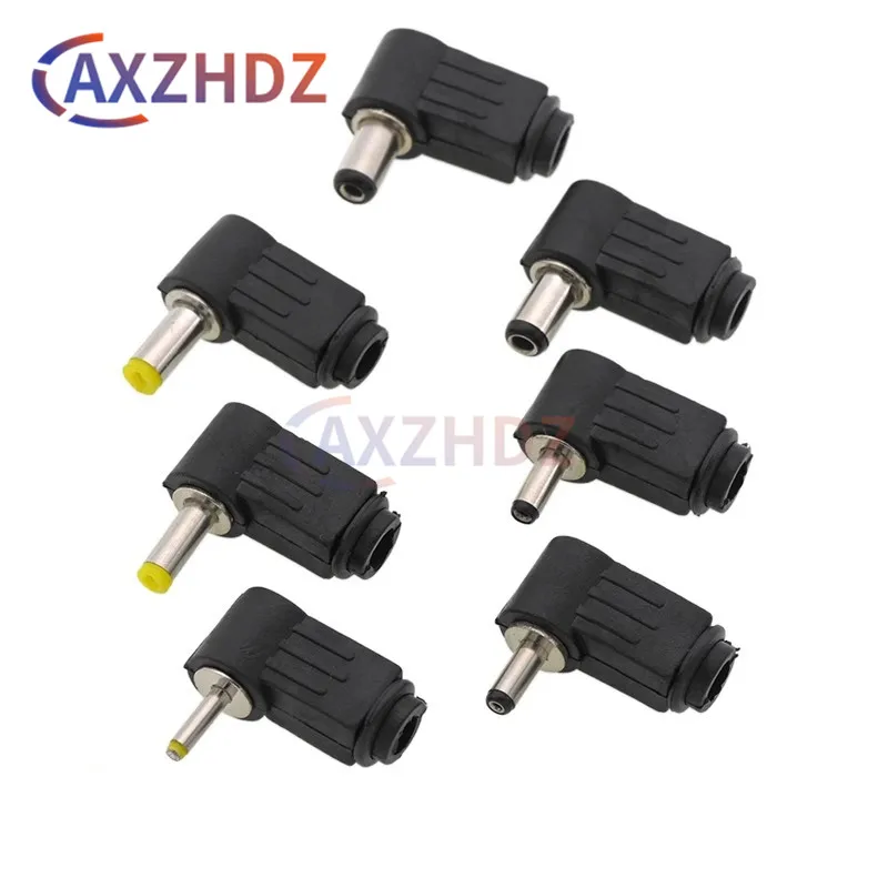 10PCS DC power plug 90-degree elbow 5.5*2.1MM DC power plug wiring group 12V L-type 5.5*2.5MM 4.8*1.7 3.5*1.3 4.0*1.7 2.5*0.7