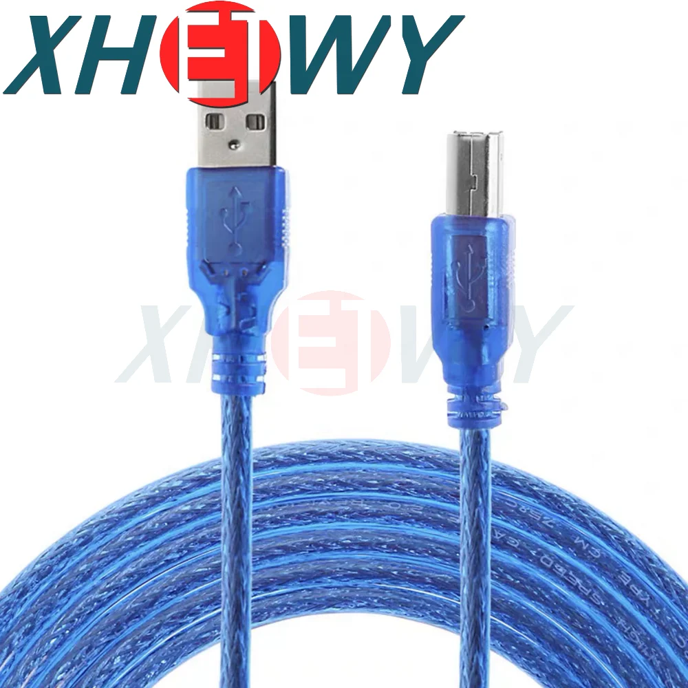 USB 2.0 printer data cable high-speed square port connection adapter cable A male to B male with shielded magnetic ring