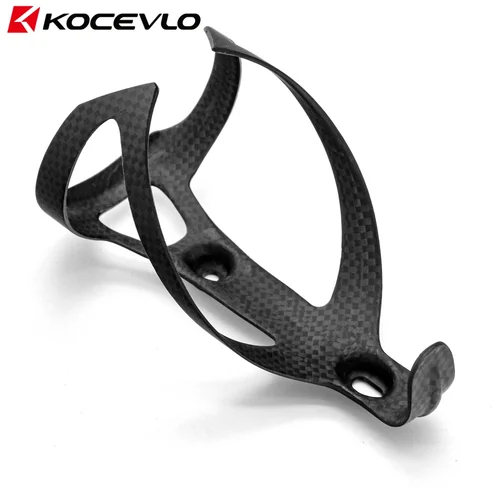 Imagen 2 del producto KOCEVLO RXL bicicleta ligera ciclismo portabotellas de carbono 22g soporte Mtb negro 3K carbono mate