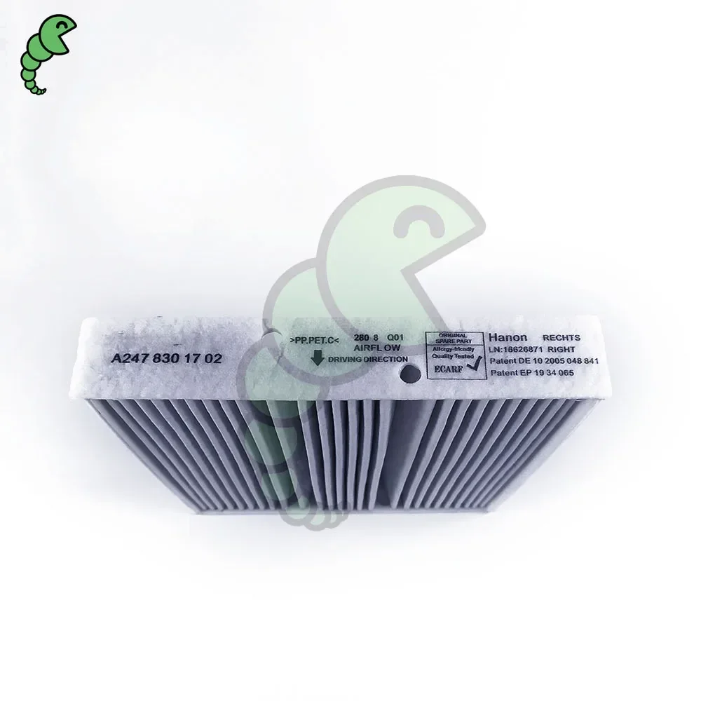 Filtro de cabina de carbón activado, accesorio Oem A2478301702 2478301702 2478301702 2478300800 2478301702, de alta calidad, venta de fábrica, 2478307203