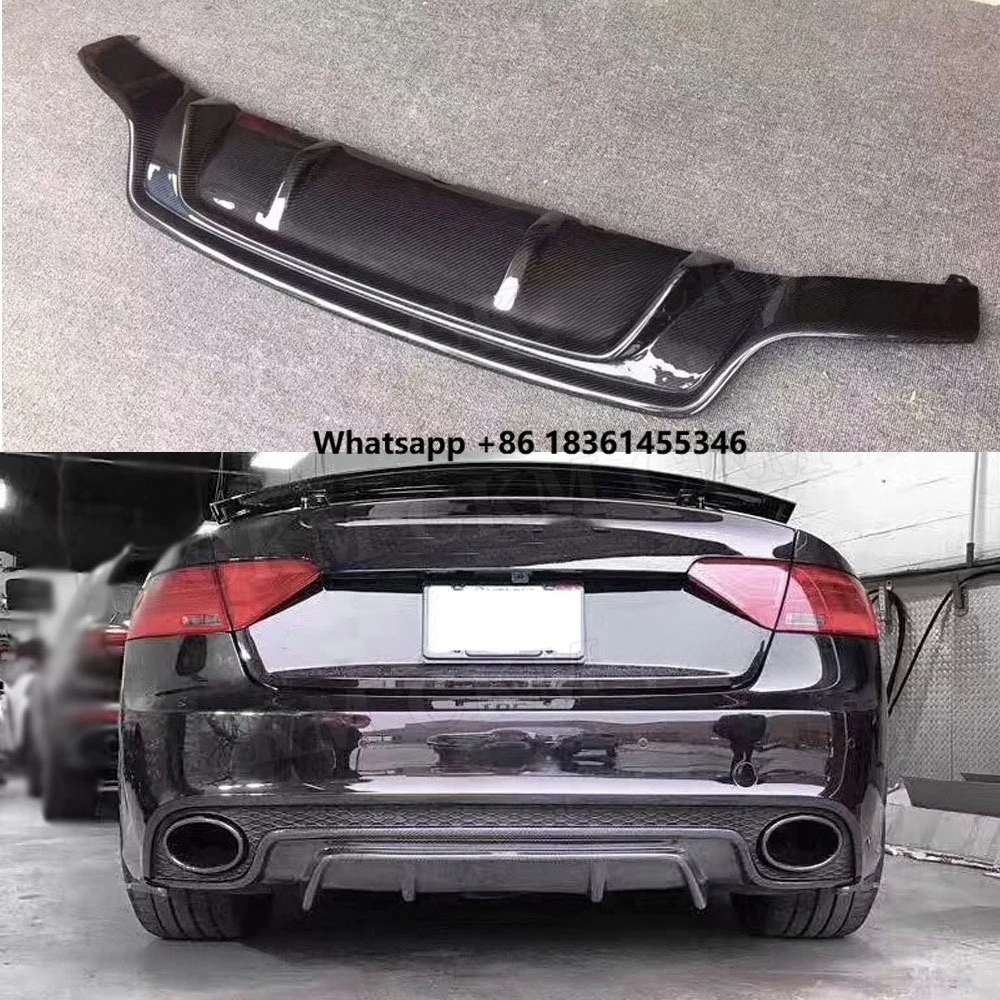 

For RS5 2012-2016 Year Perfect Fitment Carbon Fiber Diffuser