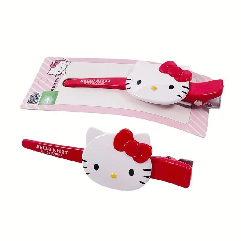 Hallo Kitty Linie lange Haars pange Sanrio Kawaii Anime Mädchen Haarschmuck süße süße Cartoon große Ente Schnabel Clip Flut Kind Geschenk