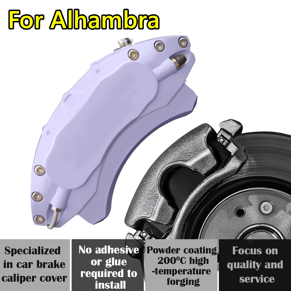 For Seat Alhambra Car Brake Caliper Cover Aluminum Alloy Exterior Kit Fit 1.8TSI 2.0TSI IV V 2013