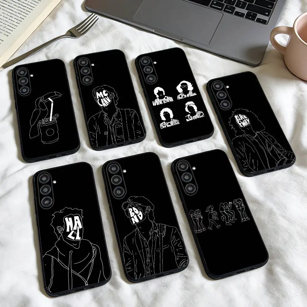

C-Catfish And Bottlemens phone Case For Samsung Galaxy A73,A72,A71,A70,A53,A52,A51,Others Soft Black Shell