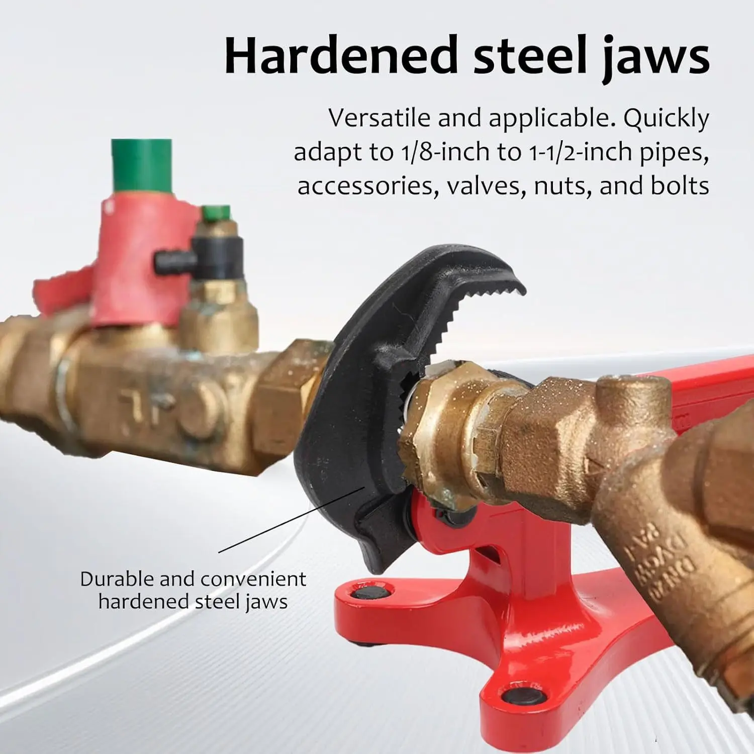 Multifunctional Heavy Duty Portable Bench-mounted Hand-held Pipe Clamps Pipe Wrench Valve Maintenance Tool Welding Repair Tools