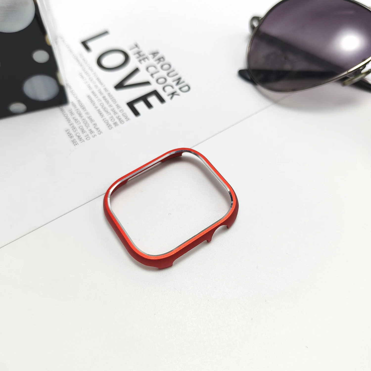 High gloss aluminum alloy hollow case for Apple Watch S11 S10 46/42mm Ultra 49mm 45 44 42-38mm protective case for IWatch series