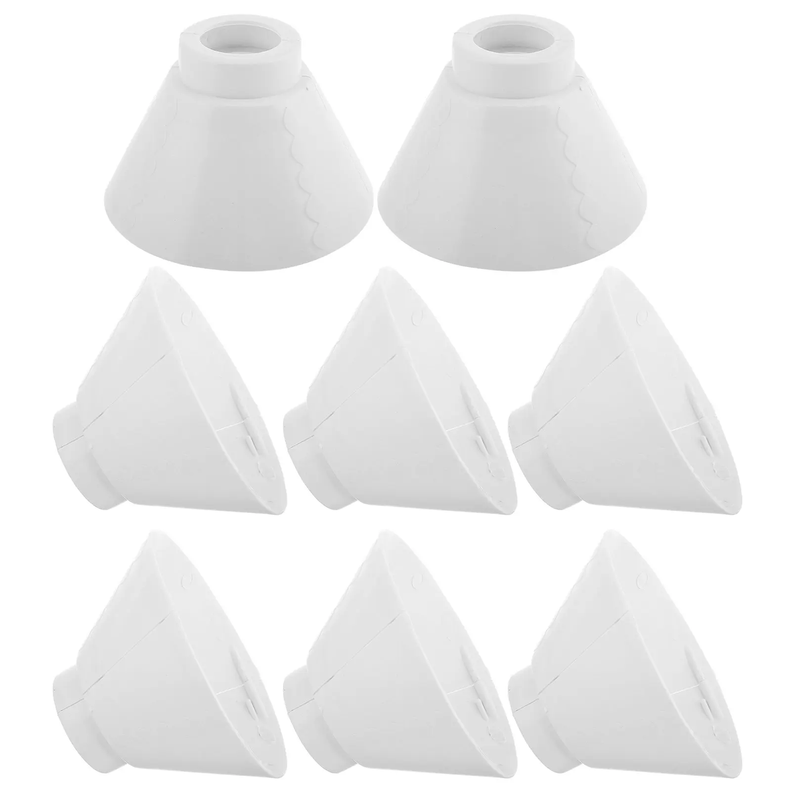 8Pcs Plastic Lamp Shade Replacement Holder Pendants Light Shade For Room E27 Nursery Fixture Soft Eye-
