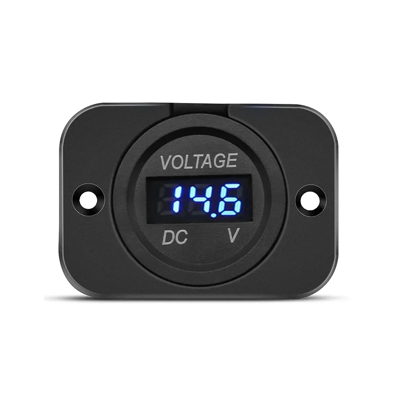 

Digital Voltage Meter DC 12-24V Waterproof Round Meter Car Voltmeter with LED Digital Display Panel for Car Motorcycle Boat RV
