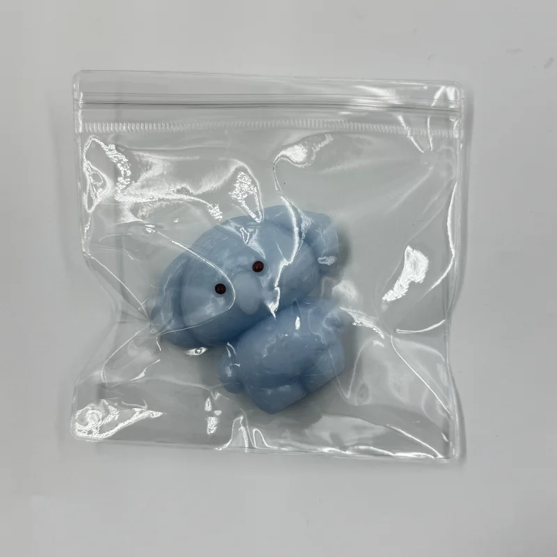 1pc Blue Long-Nosed Elephant Squeeze Toy - Slow Rebound, Ideal for Teens & Adults |   Stress Relieving, Cute Large Elephant Desi