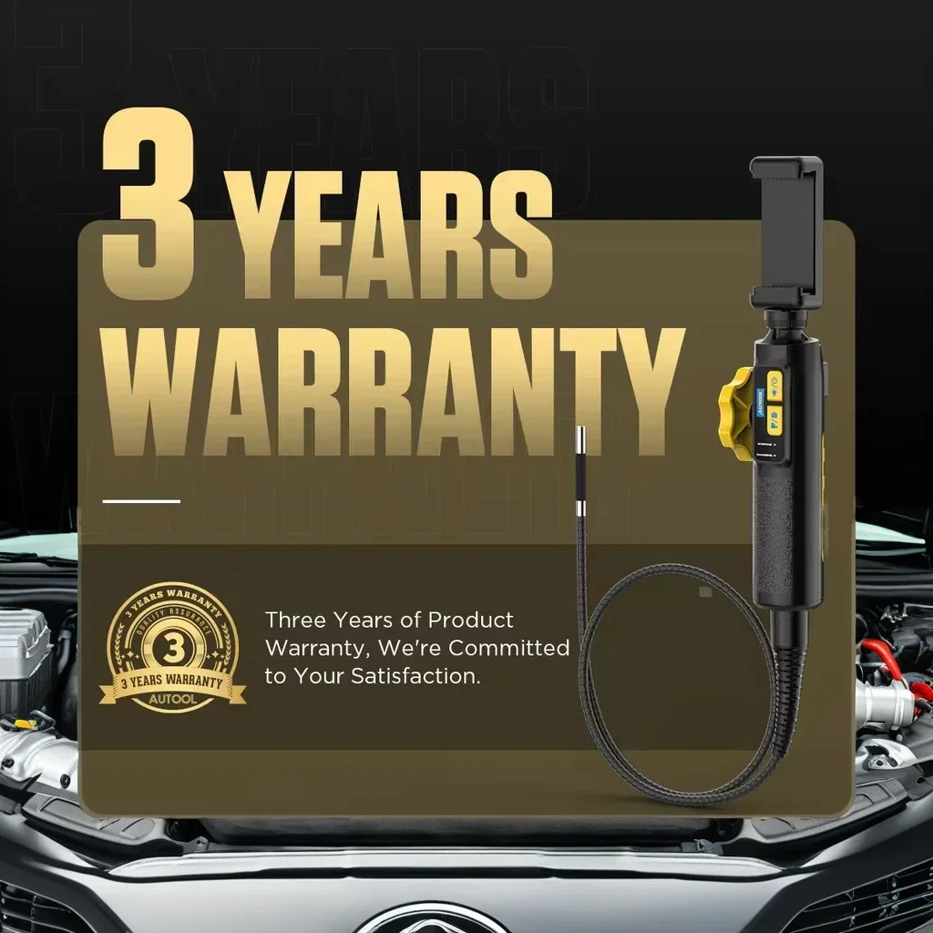 AUTOOL SVB302 HD 1080P Smart Car Body and Engine Borescope Equipment Vehicle Inspection Device with 3-Year Warranty
