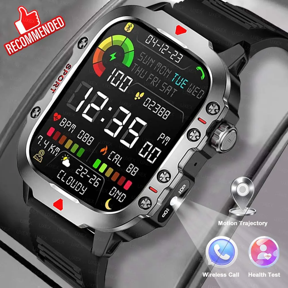 مصباح ليد جيب Smartwatch جديد 2026 2.01 بوصة HD شاشة بلوتوث الحديث ساعة ذكية للرجال النساء هدية عيد الرياضة في الهواء الطلق