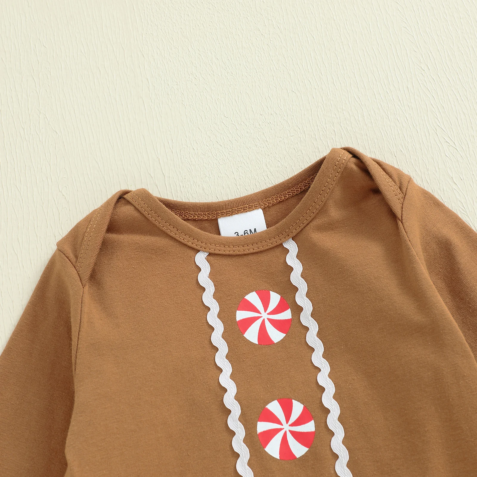 بلدي أول عيد الميلاد طفلة الزي الوليد الزنجبيل رومبير وزرة دافئة تنورة طفل فستان وتتسابق الملابس #6