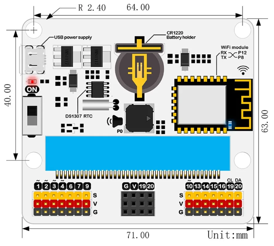 WiFi Module Esp8266 IoT IO: Bit Expansion Board