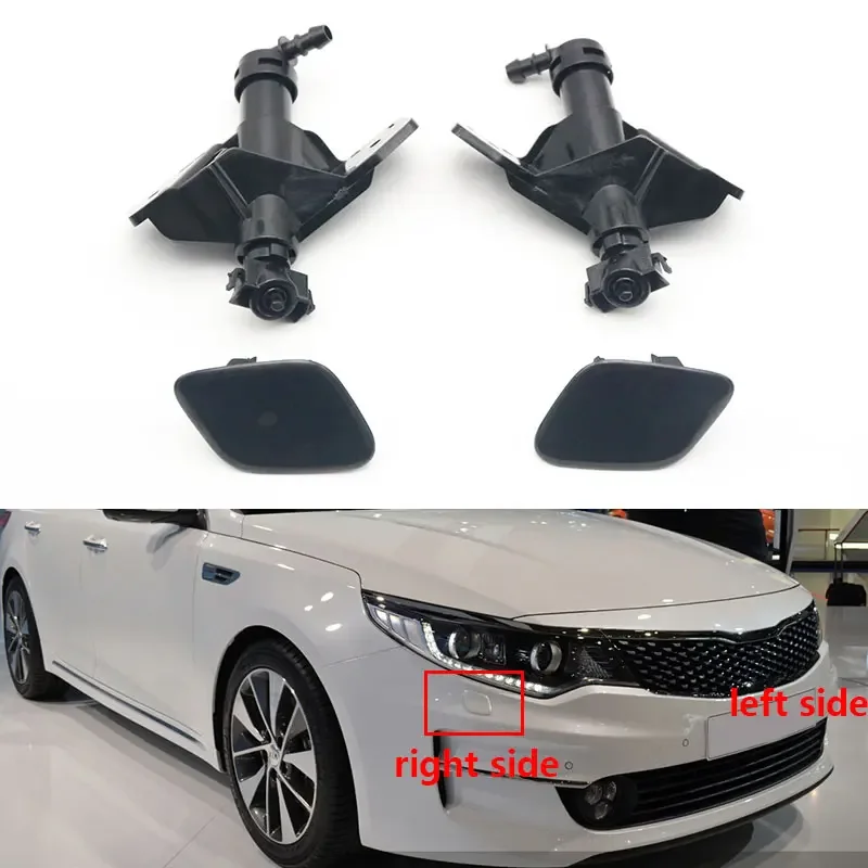 For Kia Optima K5 2015 2016 2017 2018 Front Head Lamp Light Washer Nozzle Spray Jet Cleaning Actuator Pump & Cover Cap 