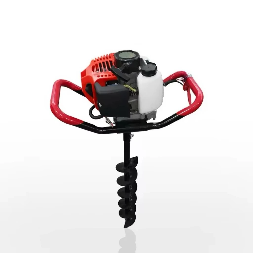 Powered Small Portable Ground Drill with Two Strokes and High Power Orchard Tree Planting and Drilling Machine