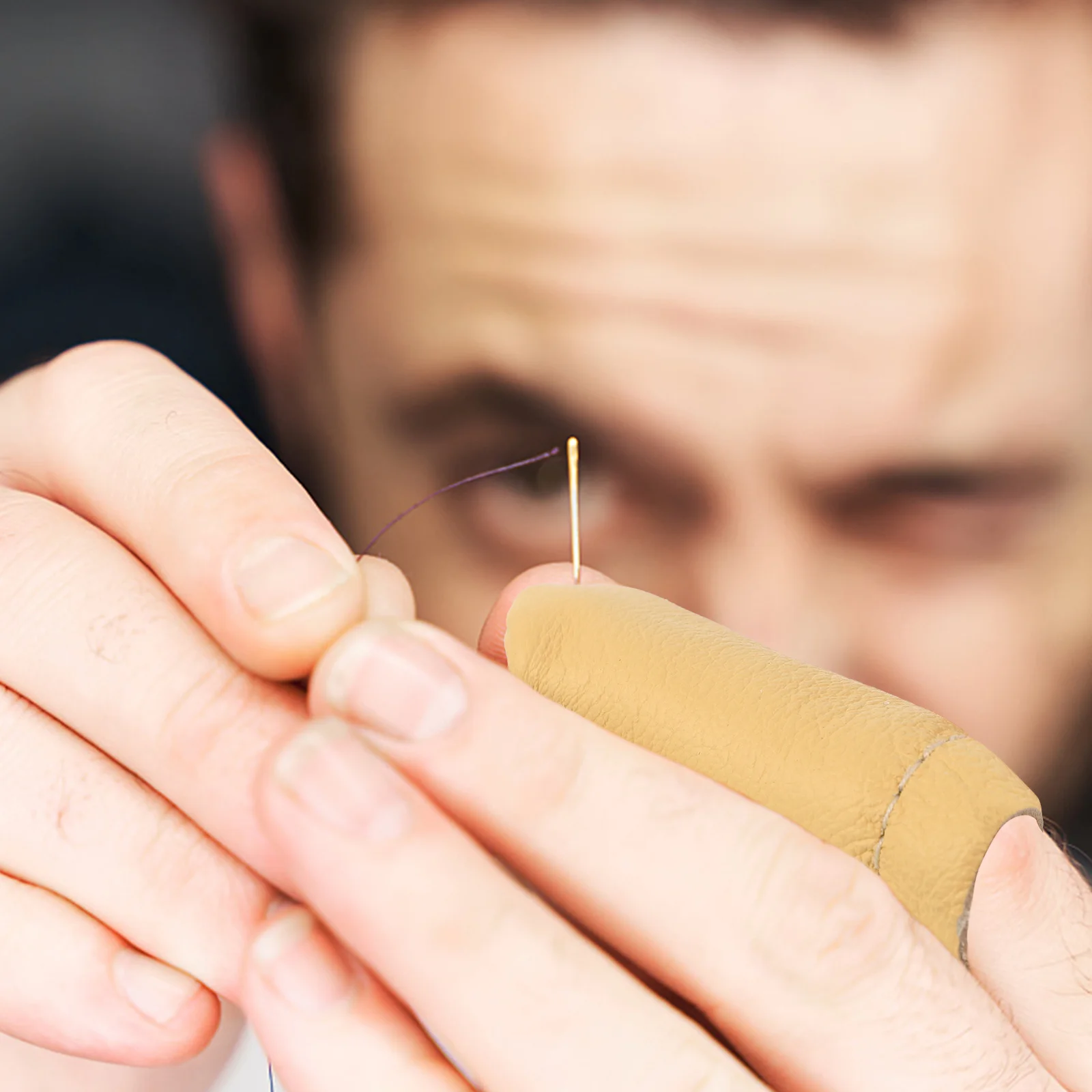 20Pcs Finger Guards Soft Breathable Protectors for Sewing Needle Felting Knitting DIY Finger Protection