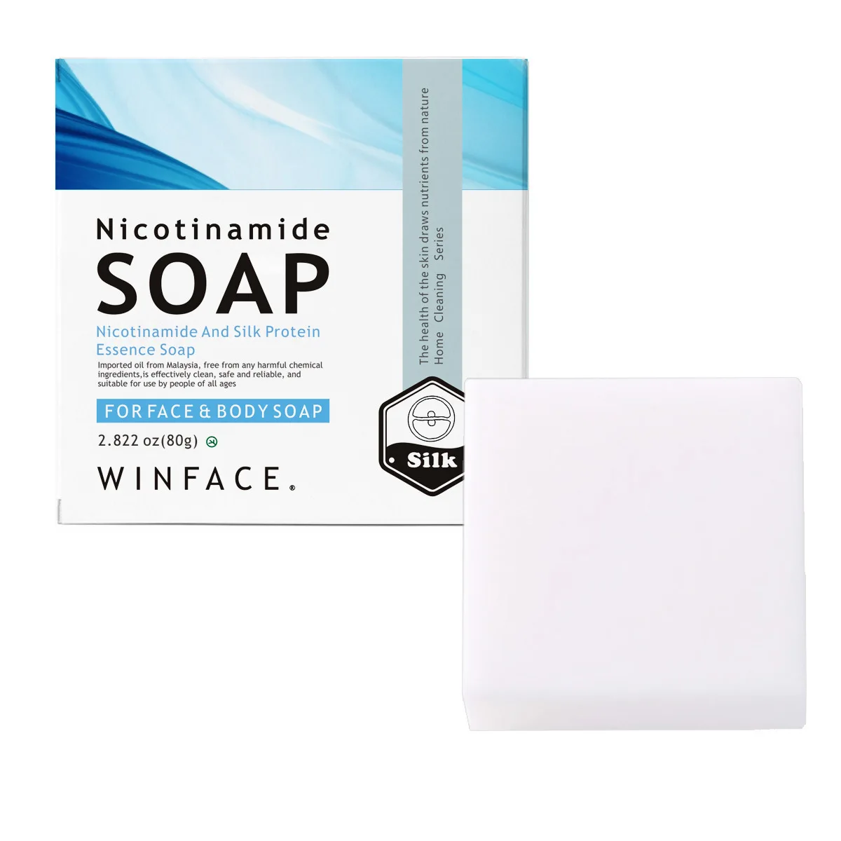 

Niacinamide Goat Milk Silk Soap, Lathering & Cleansing for Face & Body, Gentle & Moisturizing Bar