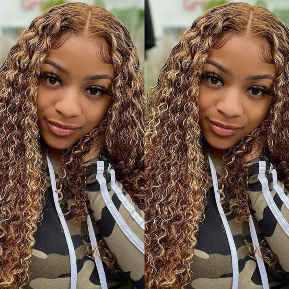 

30 34 Inch Put On And Go Glueless Wigs Pre Plucked 200% Density Deep Wave 5×5 Transparent Lace Front Wigs Human Hair For Women