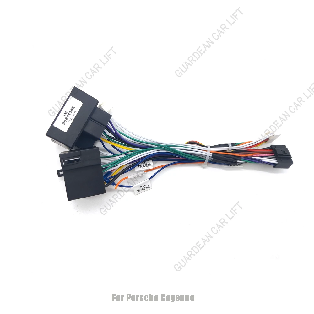 Adattatore per cavo di alimentazione Android Raddio 16pin per auto per cablaggio per lettore CD/DVD Porsche Cayenne con Canbus