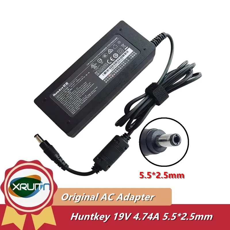 

Genuine Huntkey HKA09019047-8U 19V 4.74A 90W 90.06W 5.5x2.5mm AC Adapter For Monitor Laptop Power Supply Charger