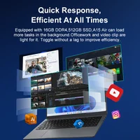 [Ship From Within Europe]Ninkear A15 Air Laptop AMD Ryzen 5 3500U 15.6" FHD+ Display 16GB DDR4+512GB SSD Wi-Fi 5 Bluetooth 4.2 Windows 11 Pro 45.6Wh Battery 45W Charging 5
