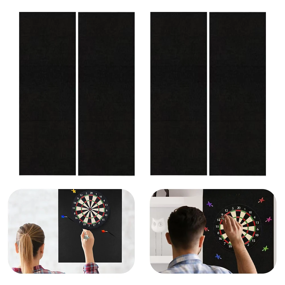 

2PCS Dartboard Wall Protector Self-Adhesive Dartboard Border Felt Wall Protector for Adults Home Office Garage Classroom