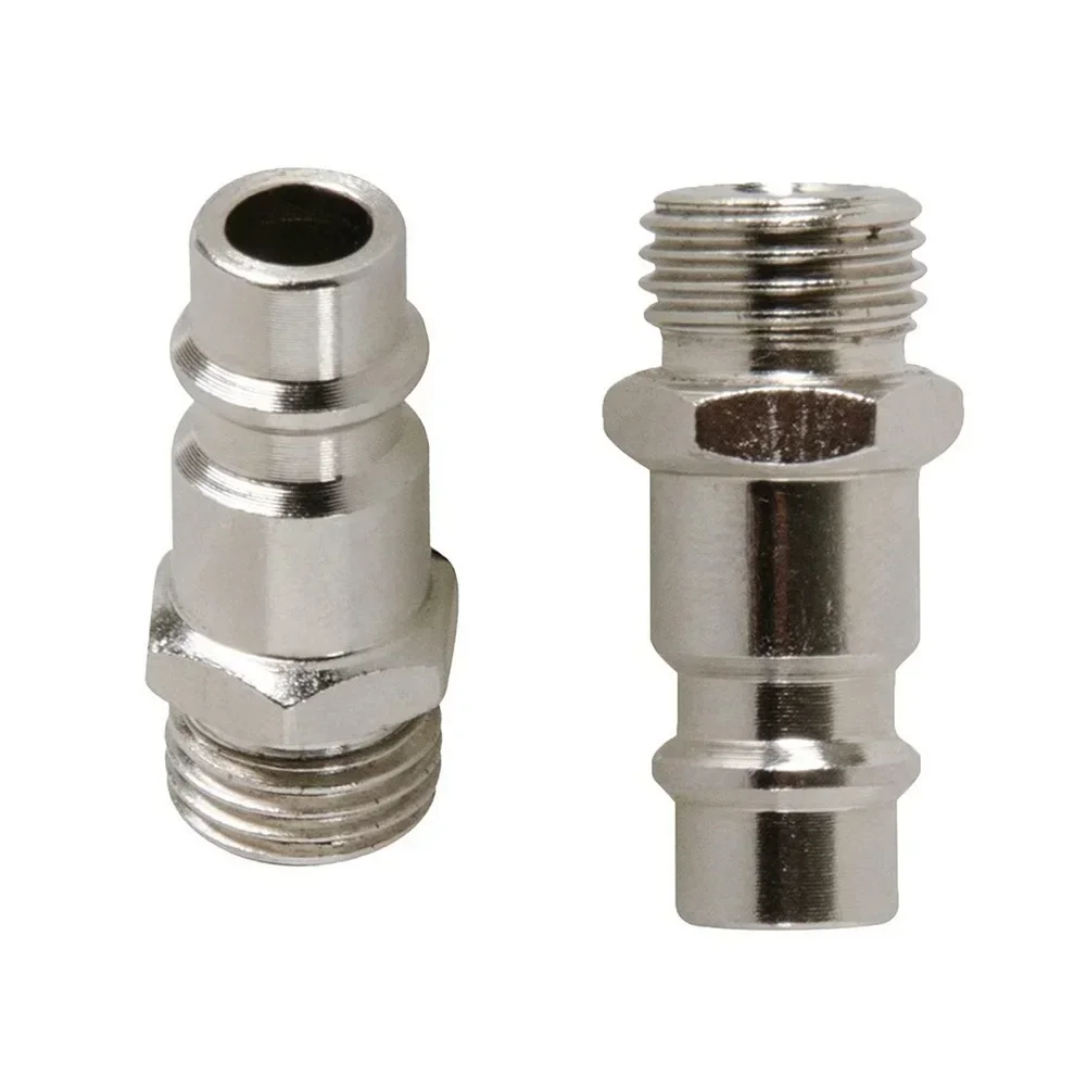 2/5PCS Quick Release Euro Compressed Air Line Coupler Connector Fitting 1/4in Male Work-shop Equipment Power Air Compressors