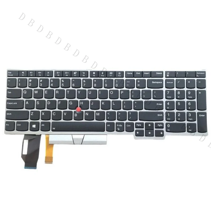 AA+New 01YN660 US English Backlit Keyboard With TrackPoint & Numpad For Lenovo ThinkPad E580 E590 T590 P53S Laptop