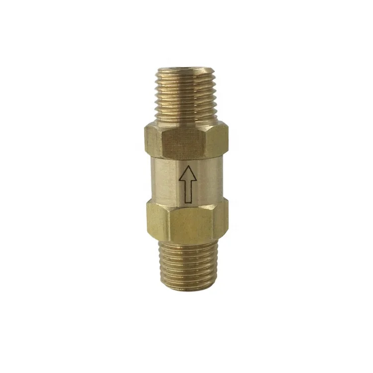 

Brass Check Valve, 5 psi Cracking Pressure, 1/4in. NPT BSP Male
