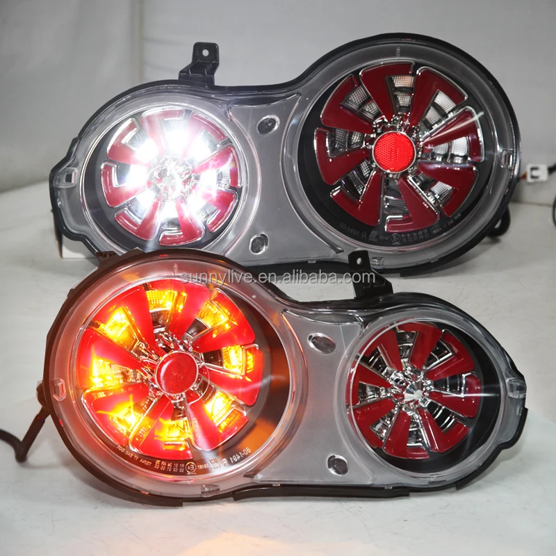 For NISSAN GT-R R35 GTR R35 LED Tail Lamp Chrome Housing