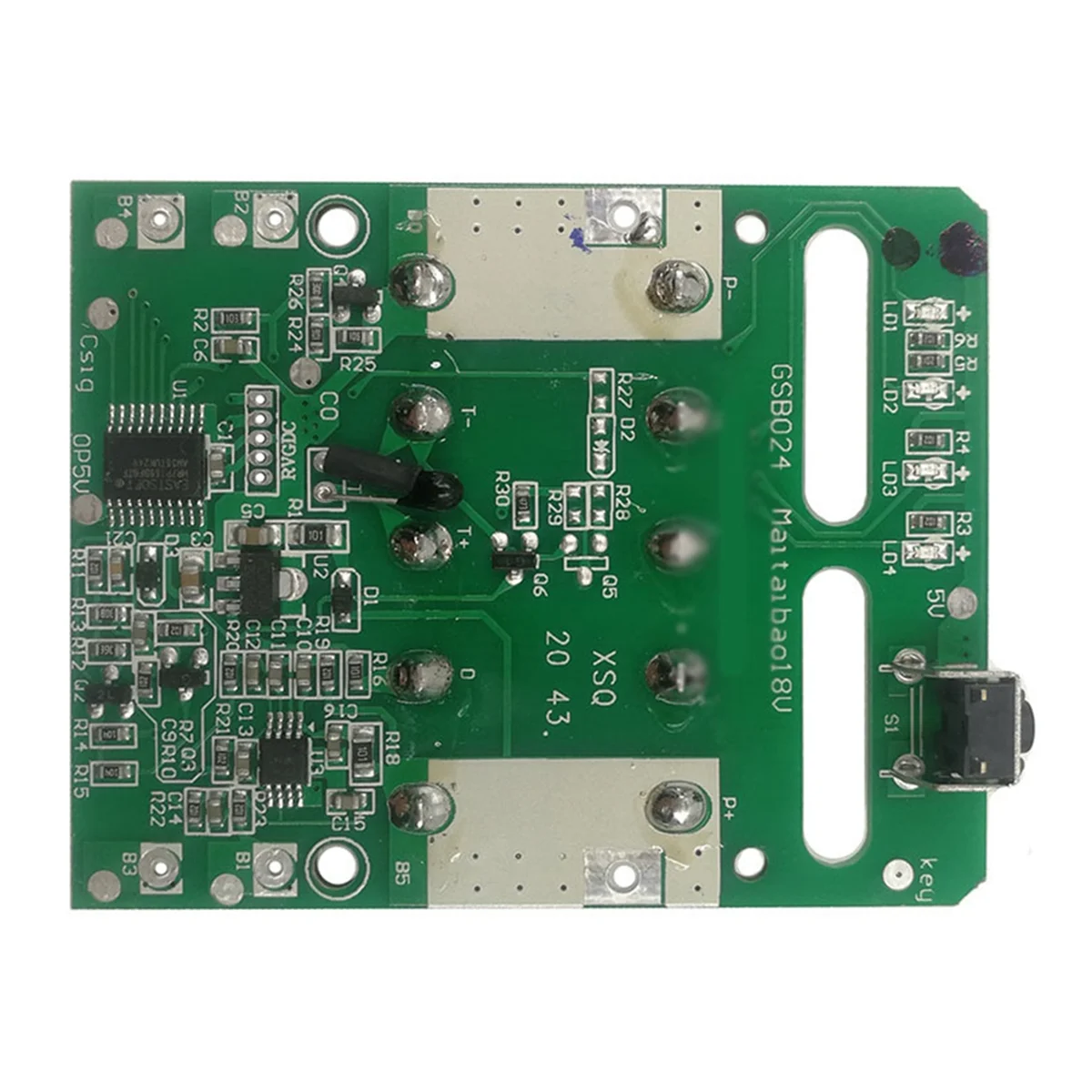 

Charging Protection Circuit Board PCB Board for Metabo 18V Lithium Battery Rack LED Power SupplyT98C