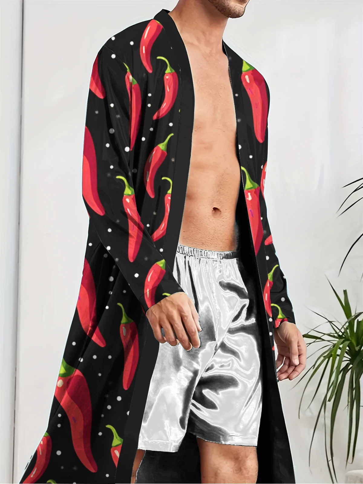 1pcs Men's Robes 2026 Spring/Summer bath robe Bathrobe men Graphic dressing gown sleepwear 3D Printed Breathable Bathrobe man