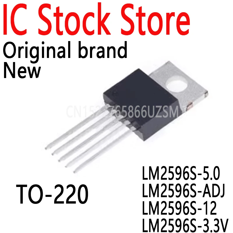 20PCS LM2576 LM2596T LM2596HVS Step Down Circuit Regulator IC Chip TO-263 LM2596S-5.0 LM2596S-ADJ LM2596S-12 LM2596S-3.3V