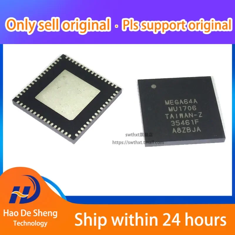 10PCS/LOT ATMEGA64A-MU MEGA64A-MU  MCU QFN-64 New Original in Stock