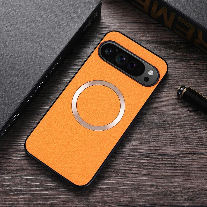 Stoffhülle für MagSafe Case für Google Pixel 9 10 11Pro XL 8 7 6 9 10Pro 10A 9A 8A 7A 6A Magnetische Ladehülle PC Stoßfeste Abdeckung
