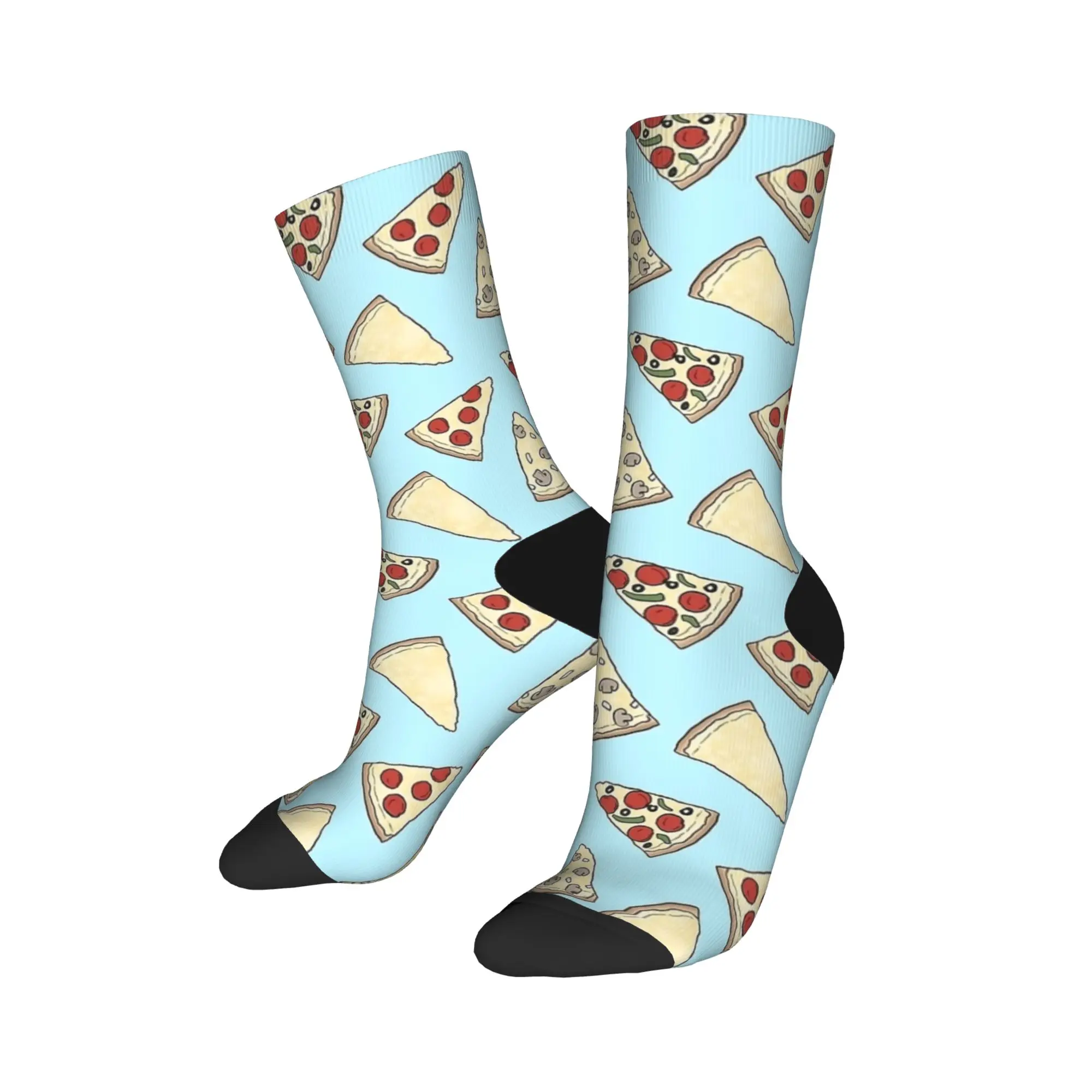 بيتزا شريحة نمط الجوارب الزرقاء جوارب عصرية للرجال تنفس في الهواء الطلق جوارب رياضية الشتاء مخصصة المضادة للبكتيريا الجوارب #3