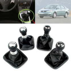 5/6 Speed Manual Stick Gear Shift Knob With PU Leather For TOYOTA Corolla 2007 2008 2009 2010 2011 2012  2013