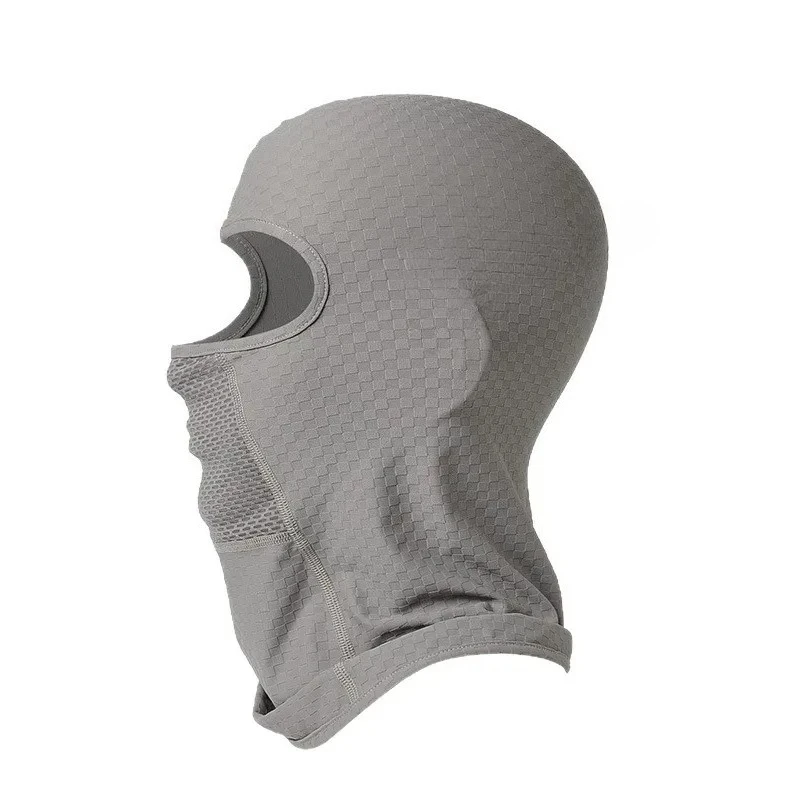 

Летний мотоциклетный шлем, кепка для оборудования, спортивный чехол на открытом воздухе, полнолицевая маска, быстросохнущая велосипедная маска, солнцезащитный головной убор из ледяного шелка