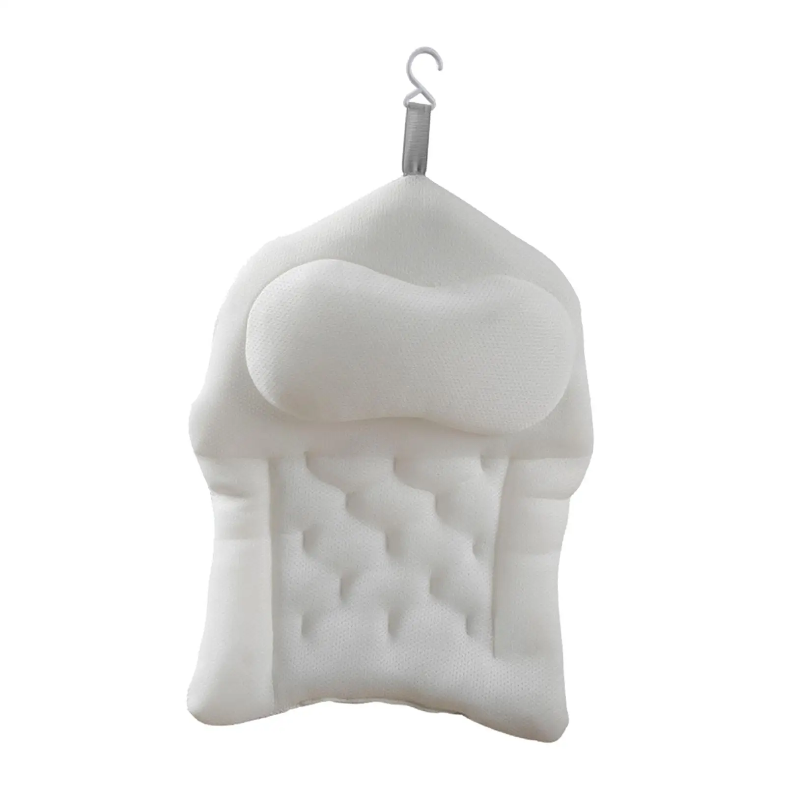 

Bath Pillow Breathable Lightweight Soft Thickened Bathtub Pillow Non Slip Strong Suction Cups for Household Bathroom Soaking Tub
