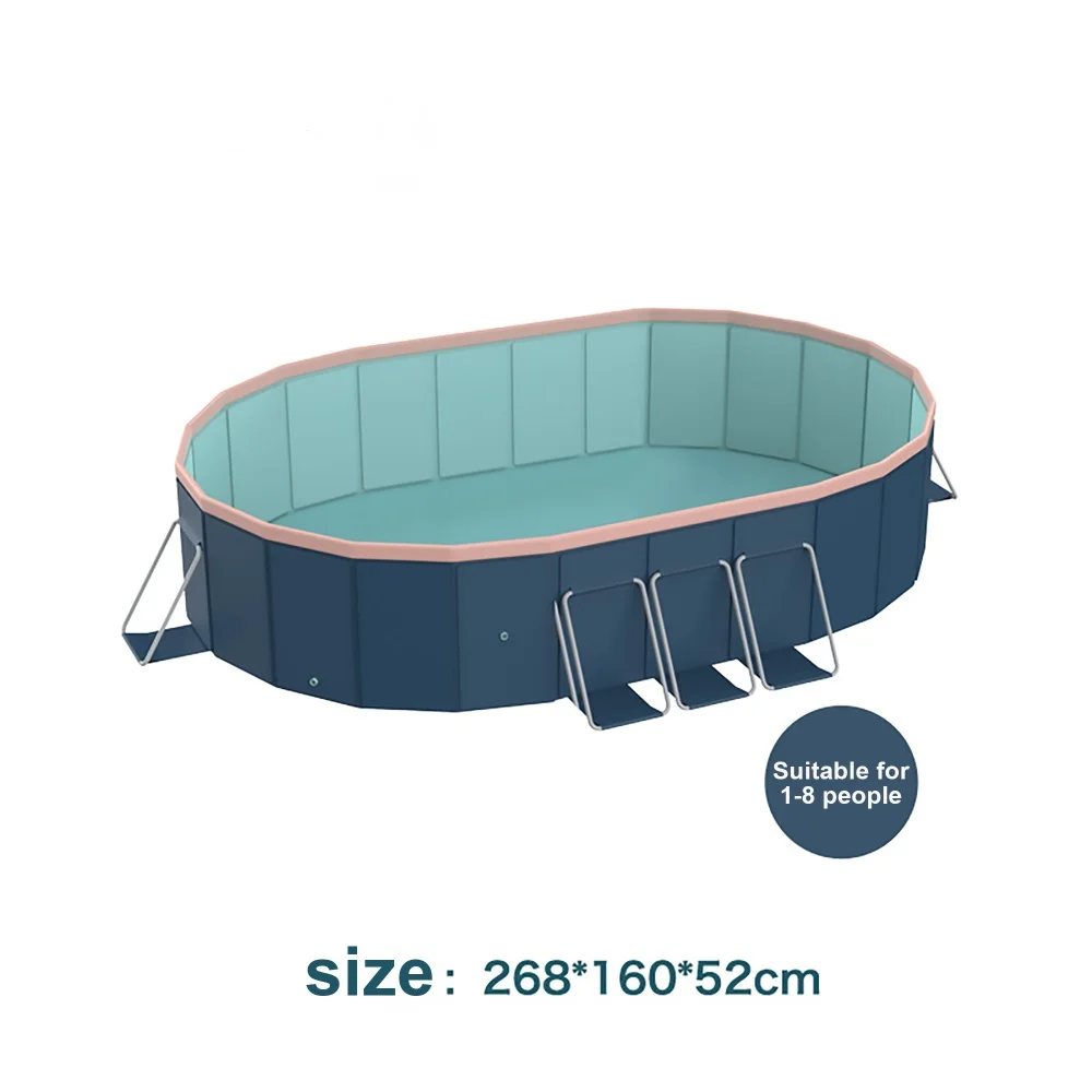 3.0m PVC folding pool (not inflatable) bathes and cools in summer, suitable for outdoor patio beach garden