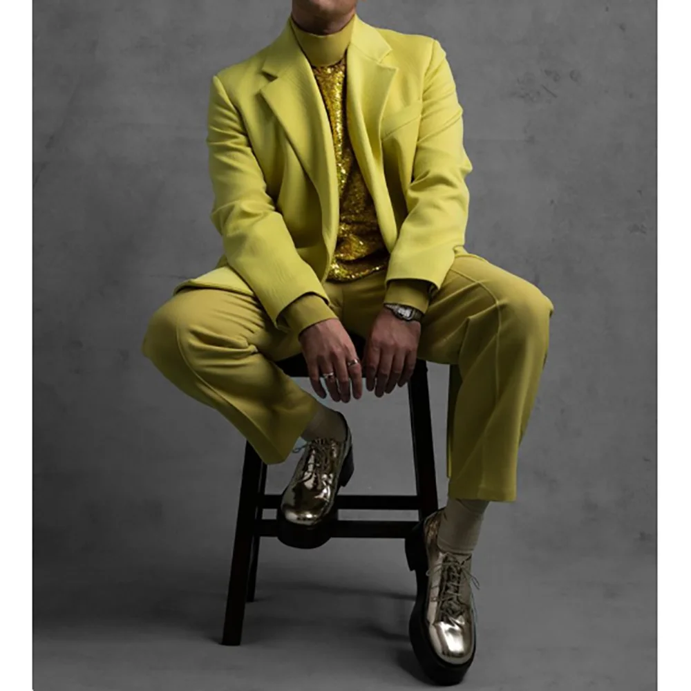 

New Arrive Summer Fashion Men's Suits Prom Party Formal Occasion Banquet Custom Made Clothing Jacket+Pants