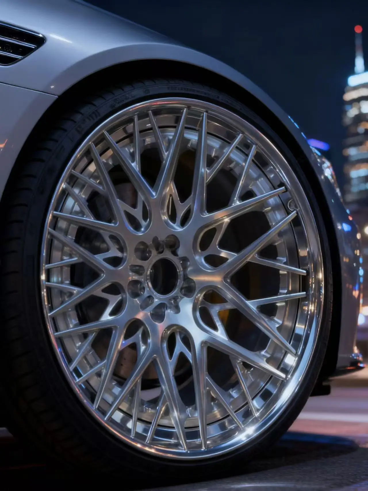 

for Custom New Luxury Racing Car Rims 2pcs Forged Aluminum Wheels 18-24 Inch Multi-Spoke 35mm 100mm Black Finish