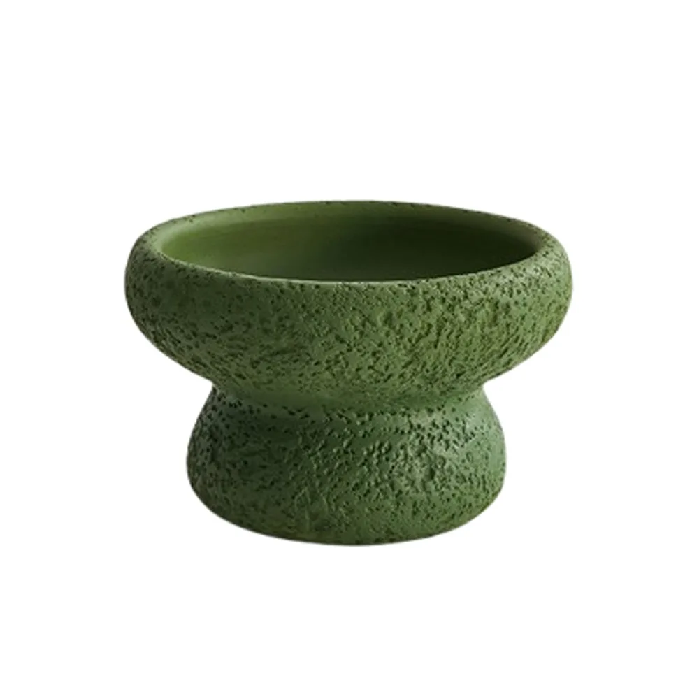 

Забавный цементный цветочный горшок в скандинавском стиле, каменный цветочный горшок ручной работы, водонепроницаемый горшок для цветов, садовый газон