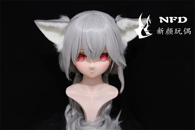 

(Sakurada Shiro) Full head super sweet female resin crossdressing BJD Doll kig cosplay kigurumi mask