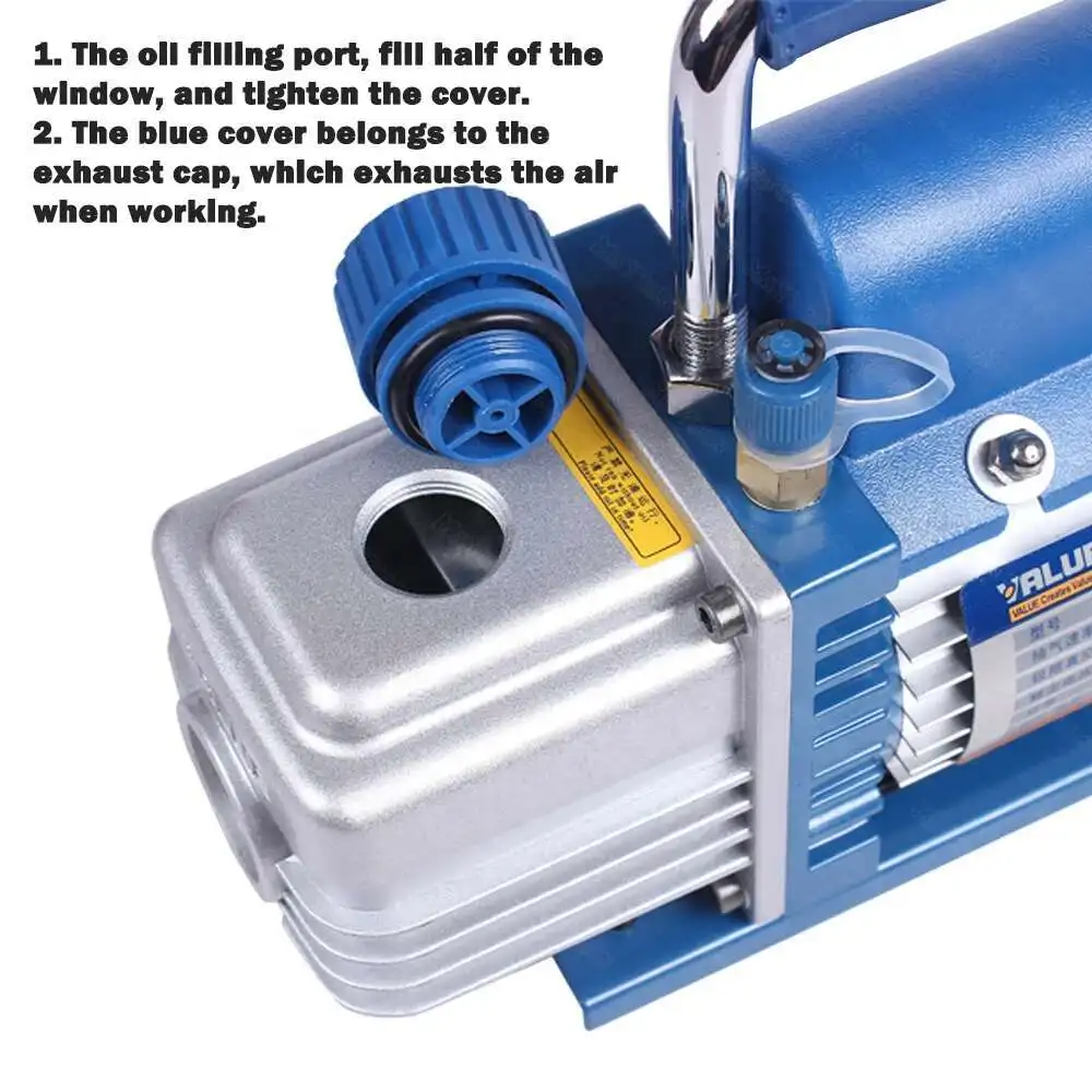 220V Refrigerant For 1P Air Conditioning Pump Vacuum R410A R407C R134a R12 R22