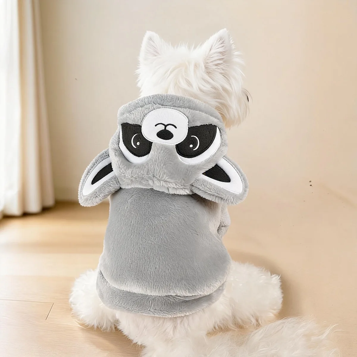 Lustiges Halloween-Kostüm für kleine Hunde, Fleece, warm, Cosplay, Haustier, Corgi, französische Bulldogge, Welpe, mittelgroße Kleidung, Mantel, Jacke, Zubehör – Detail 2