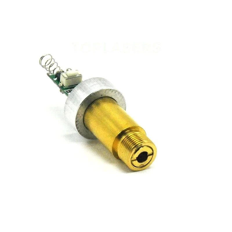 Industrial Brass 50mW/100mw/200mw 532nm Green Dot Laser Diode Moudle For LED Torch DIY