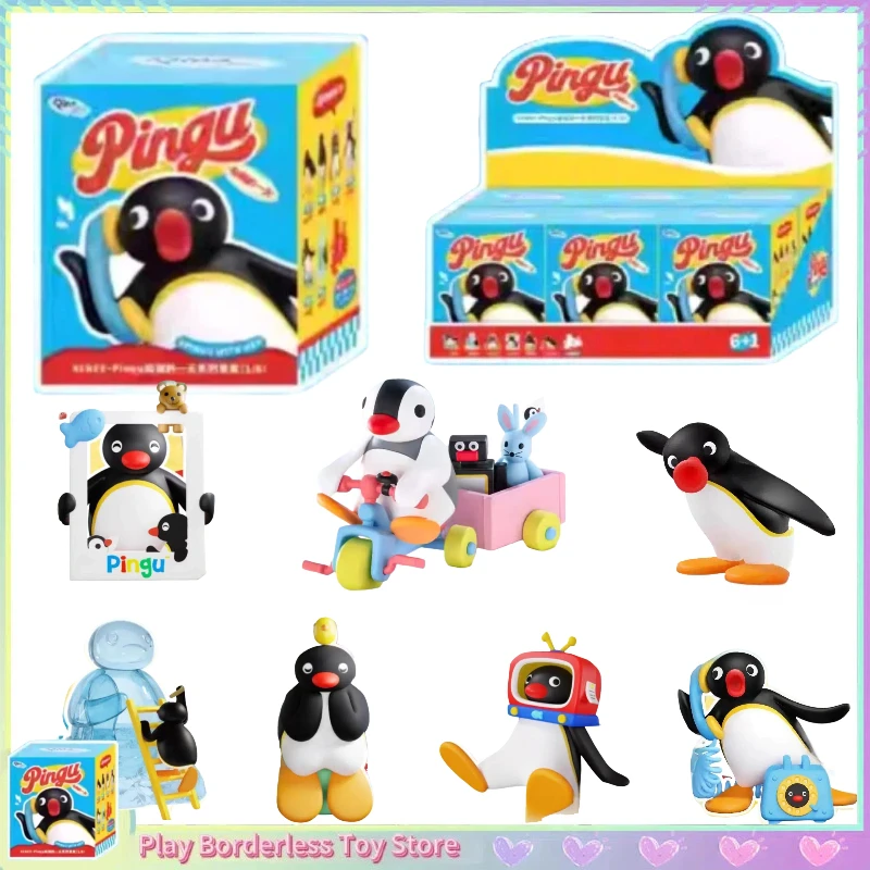 

Новая оригинальная серия Pingu And My Day, слепая коробка, милые аниме-фигурки, куклы, настольные украшения, коллекции, модель игрушки, подарки-сюрпризы